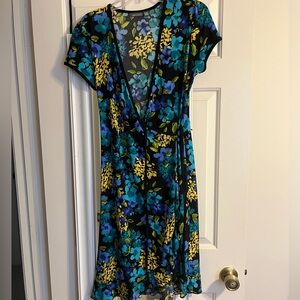 Floral Wrap around dress